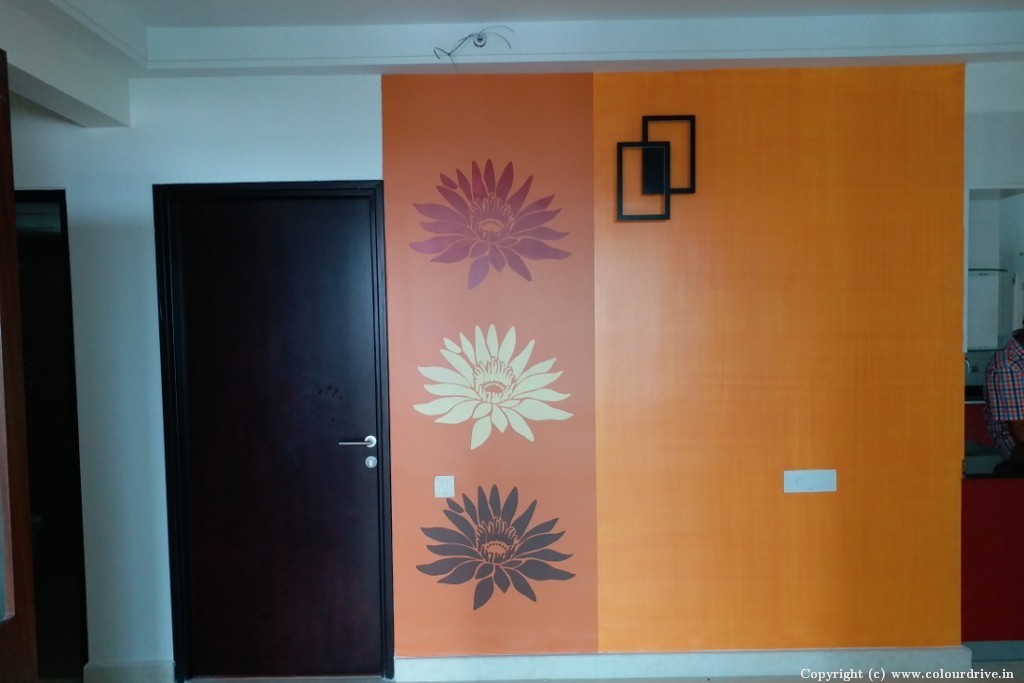 Royal Design Wall Stencils Lotus Stencil Painting for Dining Room