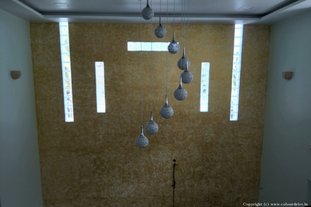 Interior Design Wall Texture Dapple Texture Painting for Reception Space