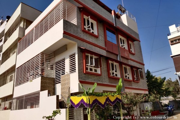 Exterior Painting, and Home Painting Recent Project at NGEF Layout, Nagarbhavi Bangalore