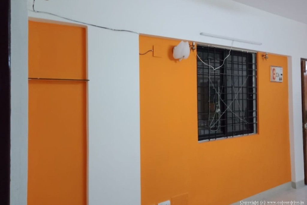 Dulux Paint Colours Interior Orange And White Combo Rental Painting for Living Room