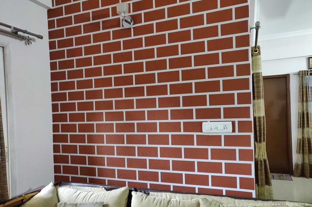 Texture Wall Design For Bedroom Bricks Pattern Texture Painting for Bedroom