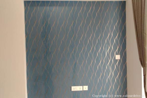 Wallpaper, and Home Painting Recent Project at Hebbal Bangalore