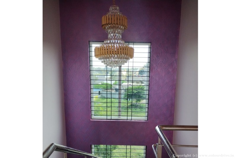 Wall Paint Design Seashell Texture Design Texture Painting for Stairs