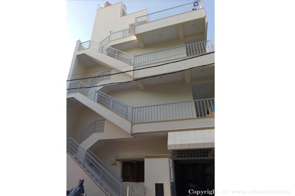 Exterior Painting, and Home Painting Recent Project at Nagarbhavi Bangalore