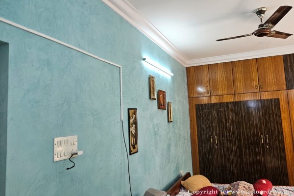 Exterior Painting, Interior Painting, Texture Painting, Wood Polish, and Home Painting Recent Project at Sanjay Nagar Bangalore