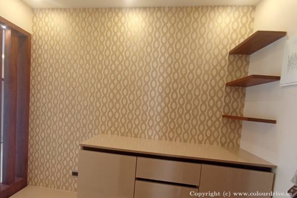 Wallpaper, and Home Painting Recent Project at JP Nagar, Kothanur Bangalore